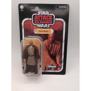 Star Wars Attack Of The Clones The Vintage Collection 'Mace Windu' New